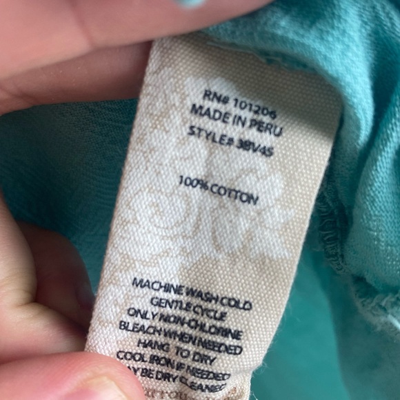 Soft Surroundings Butterfly Embroidered Top - Picture 9 of 10